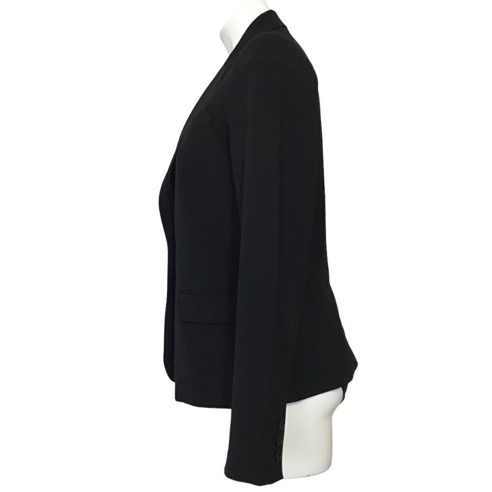 Theory Black Riding Single Button Stretch Blazer … - image 4